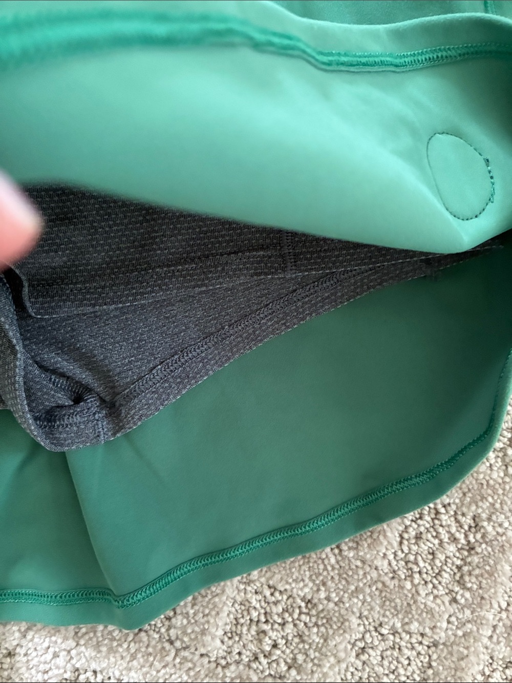 Vuori Volley Tennis Skirt Celery Green XS - Picture 3 of 4